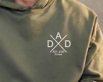 Embroidery Dad Est 2026 Shirt, Dad to be, Gift for Dad, Husband Gift, New Dad Gift, Father's Day Gift, Custom Dad Hoodie