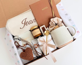 Custom Birthday Gift For Mom Teacher Bestie, Hug In A Box, Custom Teacher Thank You Gift, Hygge, Cozy Self Care Package, Mother's Day Gift
