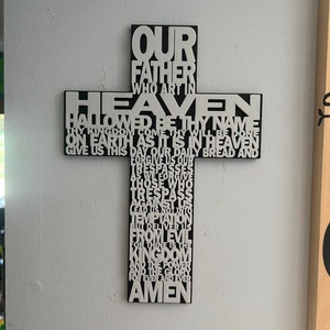 lords prayer cross