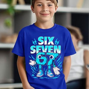 Funny 67 Six Seven Meme Shirt, 6-7 Italian Brainrot T-Shirt, Cool Gamer Style Tee