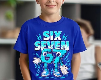 Funny 67 Six Seven Meme Shirt, 6-7 Italian Brainrot T-Shirt, Cool Gamer Style Tee