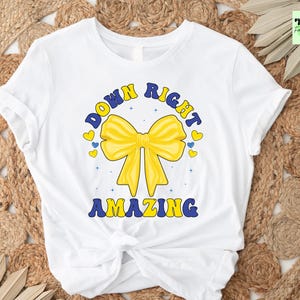 Verbazingwekkend shirt naar beneden, shirt downsyndroom, ondersteuningsshirt downsyndroom, shirt downsyndroom, shirt extra chromosoom, T21-shirt