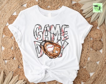 Baseball Game Day Shirt, Women's Cotton Tee