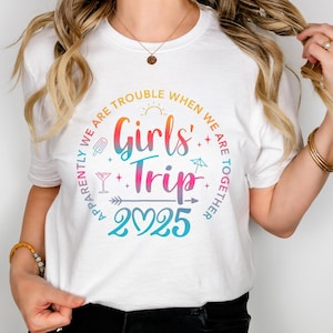 Girls Trip 2025 Shirt, Girls Vacation Shirt, Weekend Trip Shirt, Custom Girls Trip Shirt, Summer Vacation Shirt, Summer Trip Shirt, Trip Tee