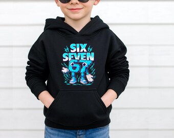Pigeon 6-7 Kids Sweatshirt and Hoodie,Funny 7th Birthday Sweater, Gift For Alpha Kids