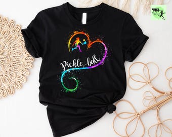 Funny Peace Love Pickleball T-Shirt, Player Coach Gift