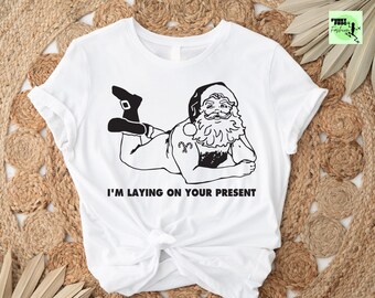 Funny Santa Christmas Shirt, Retro Graphic Tee