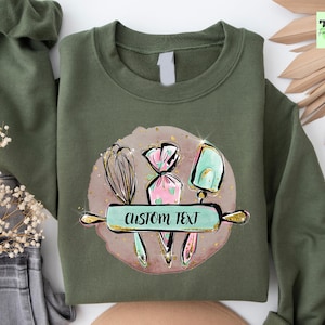 Custom Cooking Sweatshirt, Custom Baking Hoodie, Cute Kitchen Hoodie, Funny Baking Top, Chef Hoodie, Cook Lover Hoodie, Baking Lovers Gift