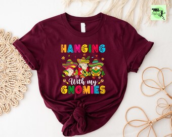 Cinco De Mayo Gnomes T-shirt, Mexican Fiesta Party Tee