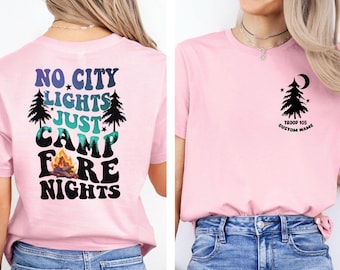 Custom Scout Troop Camping Shirt, Personalized Team Tee