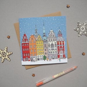 5 x Stockholm Christmas Cards - Scandinavian Christmas Card Set