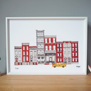 New York Skyline Print -  A4 Print - New York Architecture