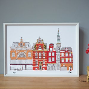 Groningen Print A4 - Groningen Cityscape - Groningen Gift - Netherlands