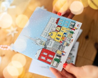 5 x Norwich Christmas Cards - Set of 5 Cards - Norwich Skyline - Norwich Holiday Card