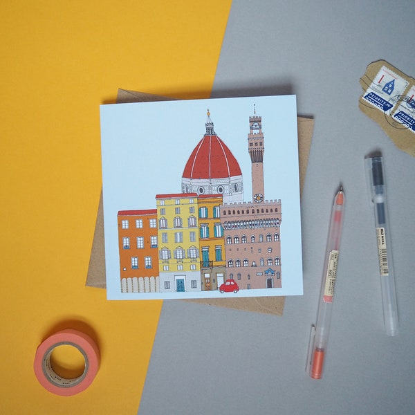 Florence Skyline Greetings Card