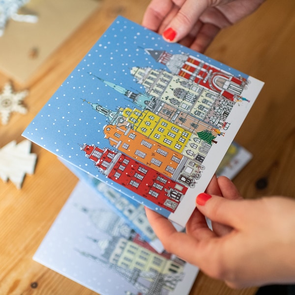 Stockholm Christmas Card - Scandinavian Christmas Card