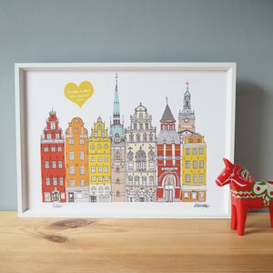 Stockholm Personalised A3 Print - Stockholm Skyline