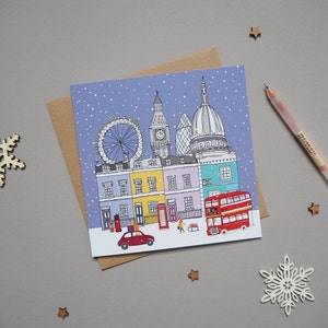 London Christmas Card - London Skyline - London Holiday Card
