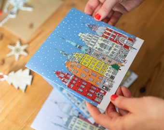 Stockholm Christmas Card - Scandinavian Christmas Card