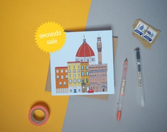 SECONDS SALE - Florence Skyline Greetings Card