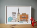 Oslo Print A4 - Oslo Cityscape - Scandinavian Print - Scandi Home Decor - Norway Print - Oslo Skyline