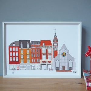 Lille Print A4 Lille Cityscape Lille Wedding Lille Illustration image 5