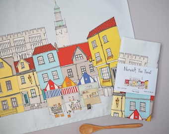 Norwich Tea Towel - Norwich Cityscape - Norwich Gift
