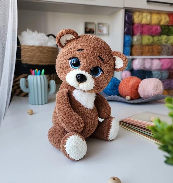 Teddy Bear Crochet Pattern, Bear Crochet Pattern, Amigurumi Teddy Bear Pattern, Bear Crochet Toy, Pattern In English
