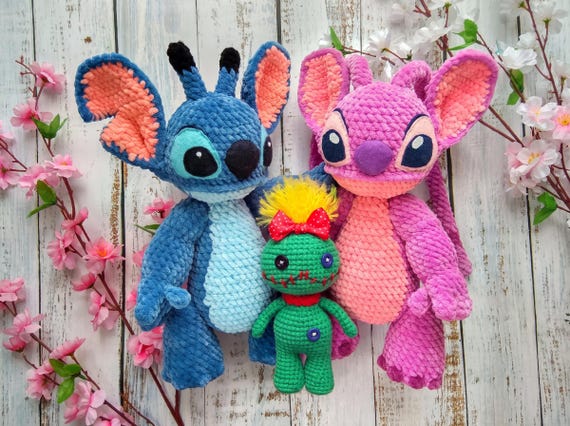 10 Scrump Crochet Patterns 3 Stitch angel and scrump crochet pattern set (Amigurumi
