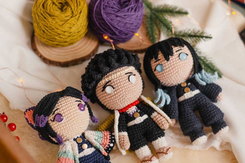 Crochet pattern Demon Slayer 9in1 Bundle Pdf Patterns Anime-Inspired Creations, HASHIRAS, English PDF Instant Download image 6