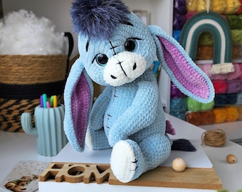 donkey crochet pattern, crochet donkey, donkey pattern, crochet pattern