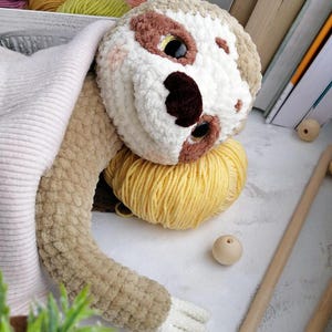 Sloth Crochet Pattern Amigurumi Sloth Cute Beginner Friendly Stuffed Animal Baby