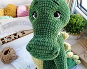 Alligator Crochet Pattern Crocodile Amigurumi Pattern DIY Crochet Tutorial Alligator Crochet Animal Patterns Amigurumi Alligator