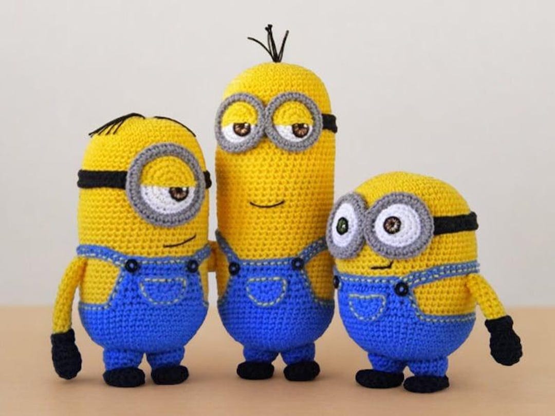 Minion Amigurumi Crochet Pattern, Bob Kevin Stuart Plushie Toy - Etsy, image size:1080x811
