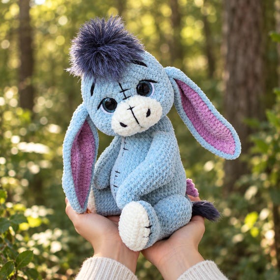 donkey crochet pattern, crochet donkey, donkey pattern, crochet pattern