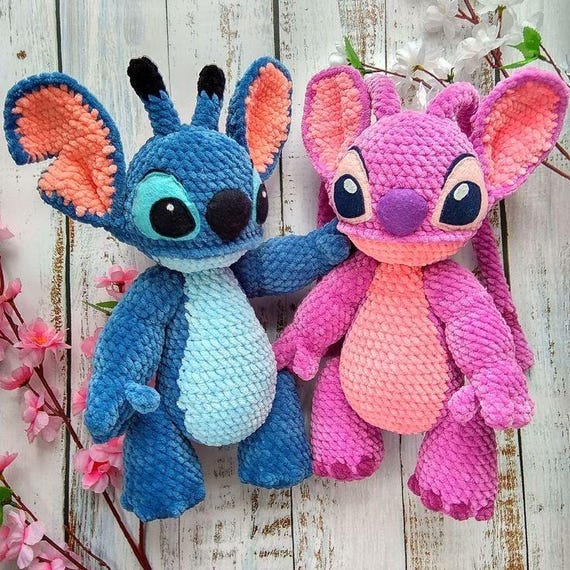 CROCHET PATTERN Blue Alien Monster (Amigurumi, Crochet, Photo tutorial PDF file) English and German