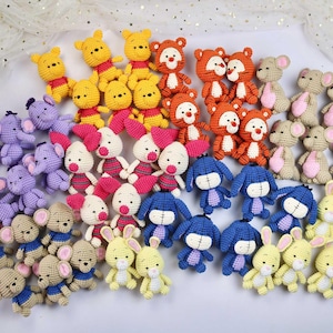 Crochet Pattern 8in1- Bundle Winnie the POOH and friends crochet pattern Pdf Instant Download