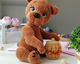 Bear Crochet Pattern, Bear Crochet Pattern, Amigurumi Teddy Bear Pattern, Bear Crochet Toy, Pattern In English