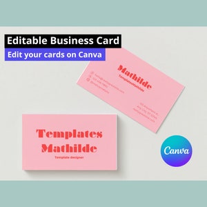 Professional Canva Business Card Template | Customizable Design