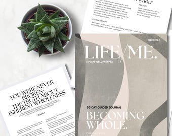 Becoming Whole Guided Journal: 30-Day Reflection Prompts (Digital Download)