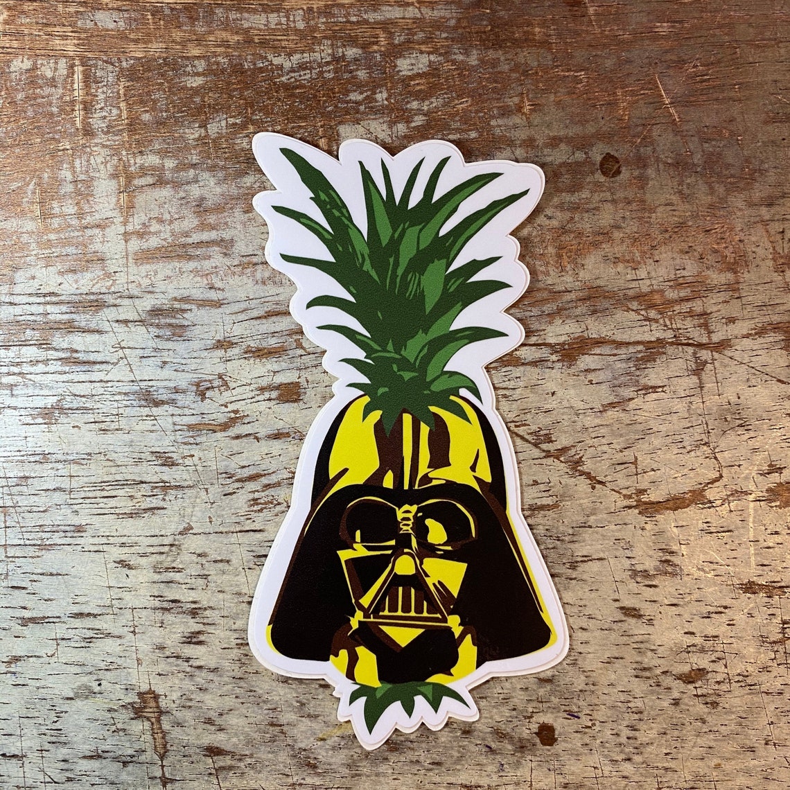 Pineapple Vader LARGE size sticker island inspired Star Wars Etsy