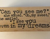 Catslife Press Wood Mounted Rubber Stamp