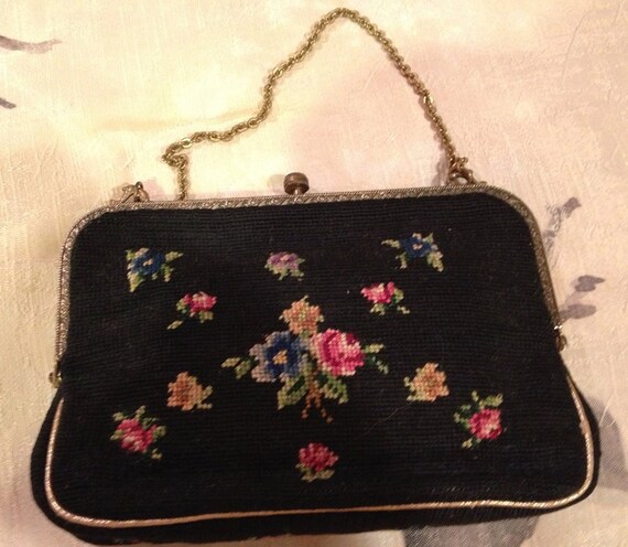 Vintage Needlepoint Handbag