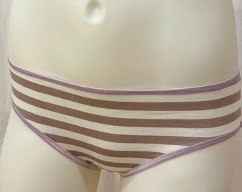 Gray and White Stripe Underwear