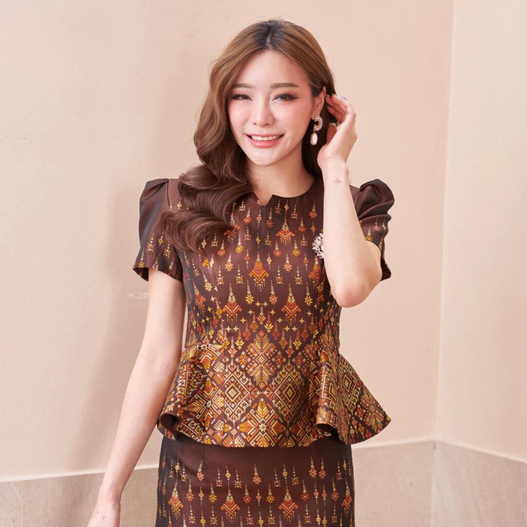 Threads & Motifs Pret Semi Formal Organza Dress THM21SF 6309 main image 1