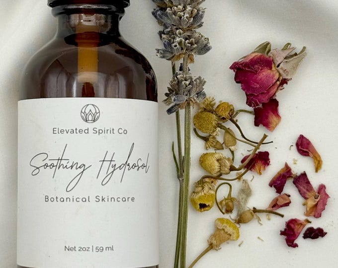 Soothing Botanical Hydrosol – Rose, Lavender, and Chamomile Mist | Gentle Floral Tonic for Skin & Spirit