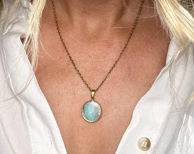 Rainfall Reverie Collection – Petri Dish Effect Resin Pendants