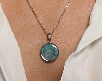 Raindrop Reverie Collection – Silver-Framed Resin Pendants with Petri Dish Effect | Colorful One-of-a-Kind Designs