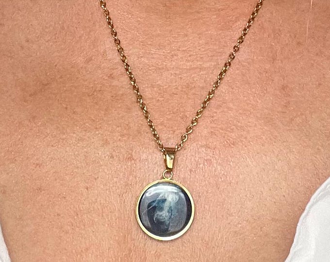 Deep Tide Pendant Collection – Rich Ocean Blues Resin Necklaces