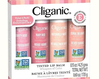 Organic Lip Balm Set – 4-Piece Collection